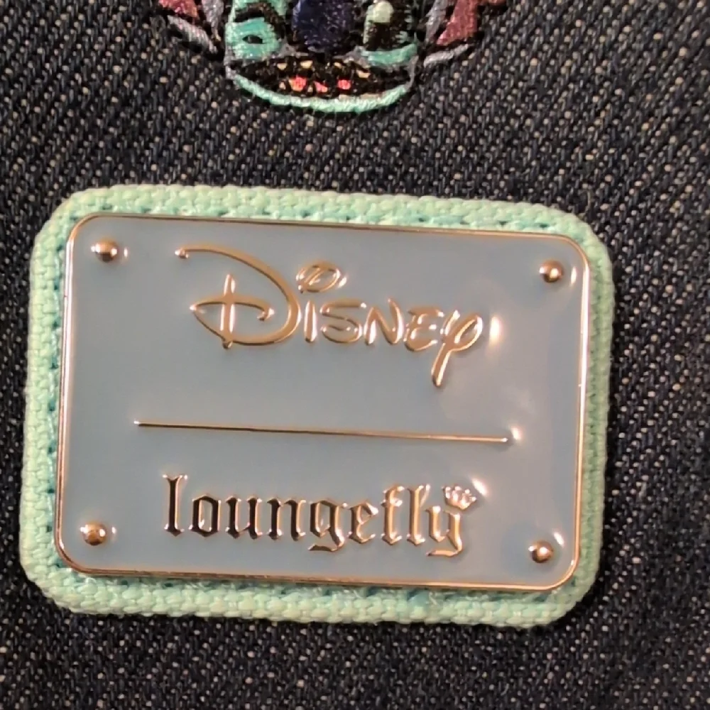 Loungefly Disney Stitch Mini Denim Backpack Excellent Condition